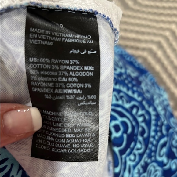 Blue Patterned Pants - Picture 4 of 4